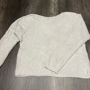 Rachel Zoe Light Gray Crew Neck Sweater